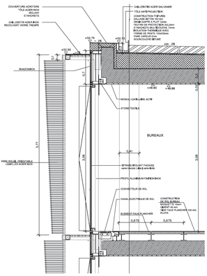 Sezione facciata ventilata